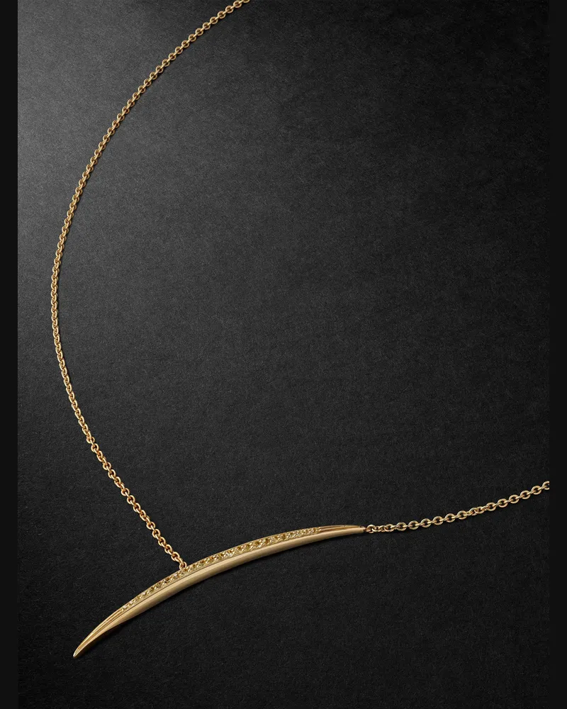 Shaun Leane Armis 18-Karat Gold Diamond Necklace Silver