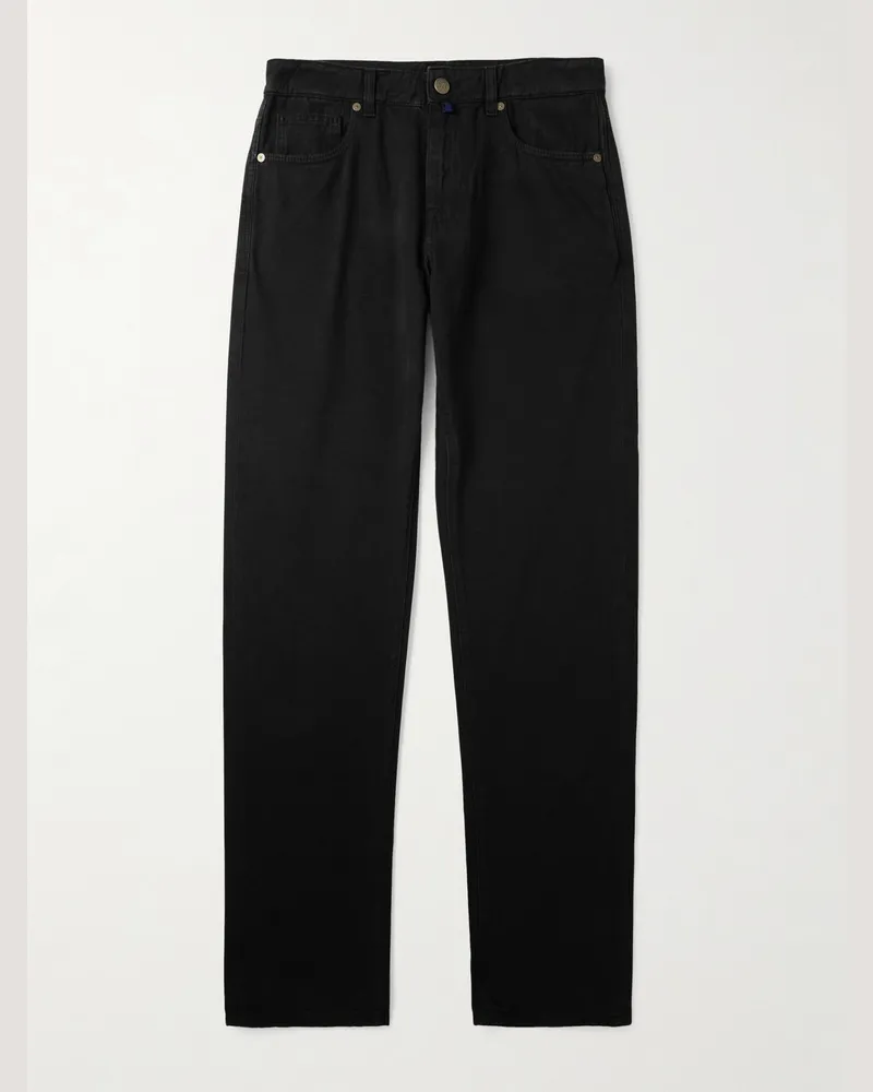 Incotex Blue Division schmal geschnittene und schmaler zulaufende Jeans Schwarz