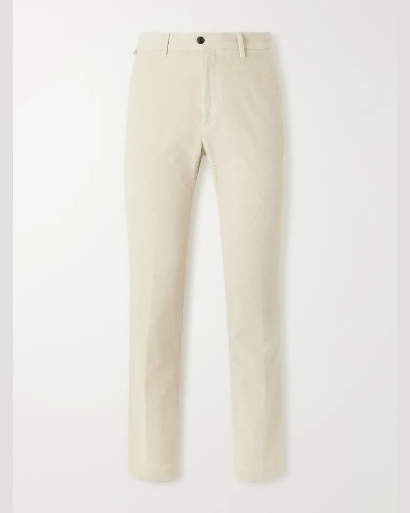Slowear Straight-Leg Cotton-Blend Corduroy Trousers Neutrals