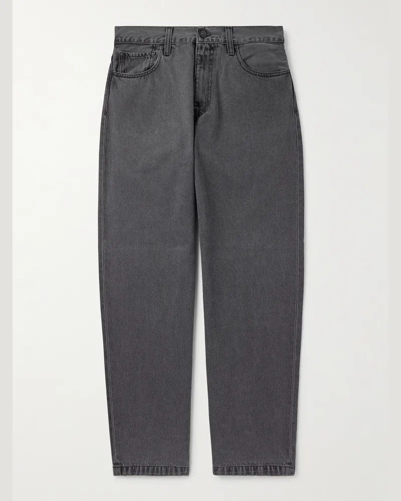 Carhartt WIP Landon weit geschnittene Jeans mit Logoapplikation Schwarz