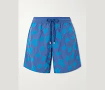 Moorea Straight-Leg Mid-Length Printed Recycled Swim Shorts