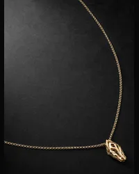 John Hardy Naga Kette aus Gold mit Diamanten Gold