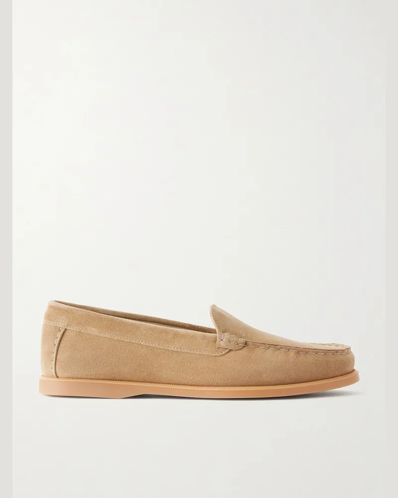 SAMAN AMEL City Suede Loafers Brown