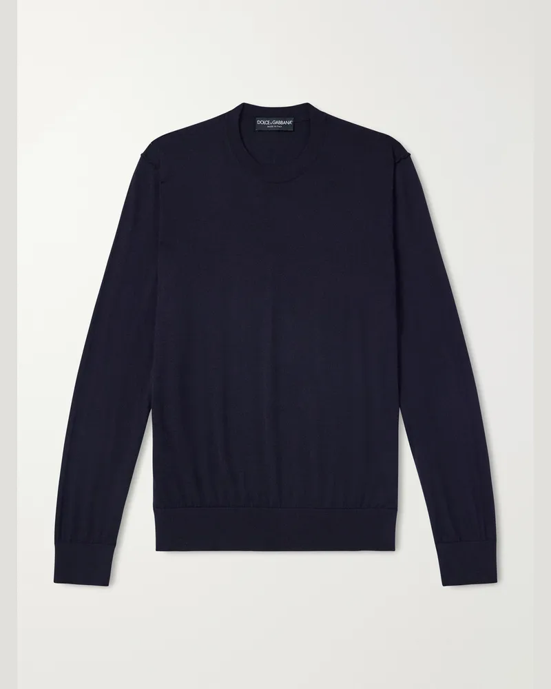 Dolce & Gabbana Cashmere Sweater Blue