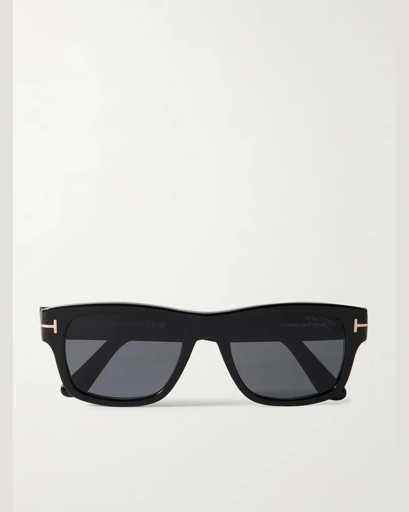 Tom Ford Smith Square-Frame Acetate Polarised Sunglasses Black