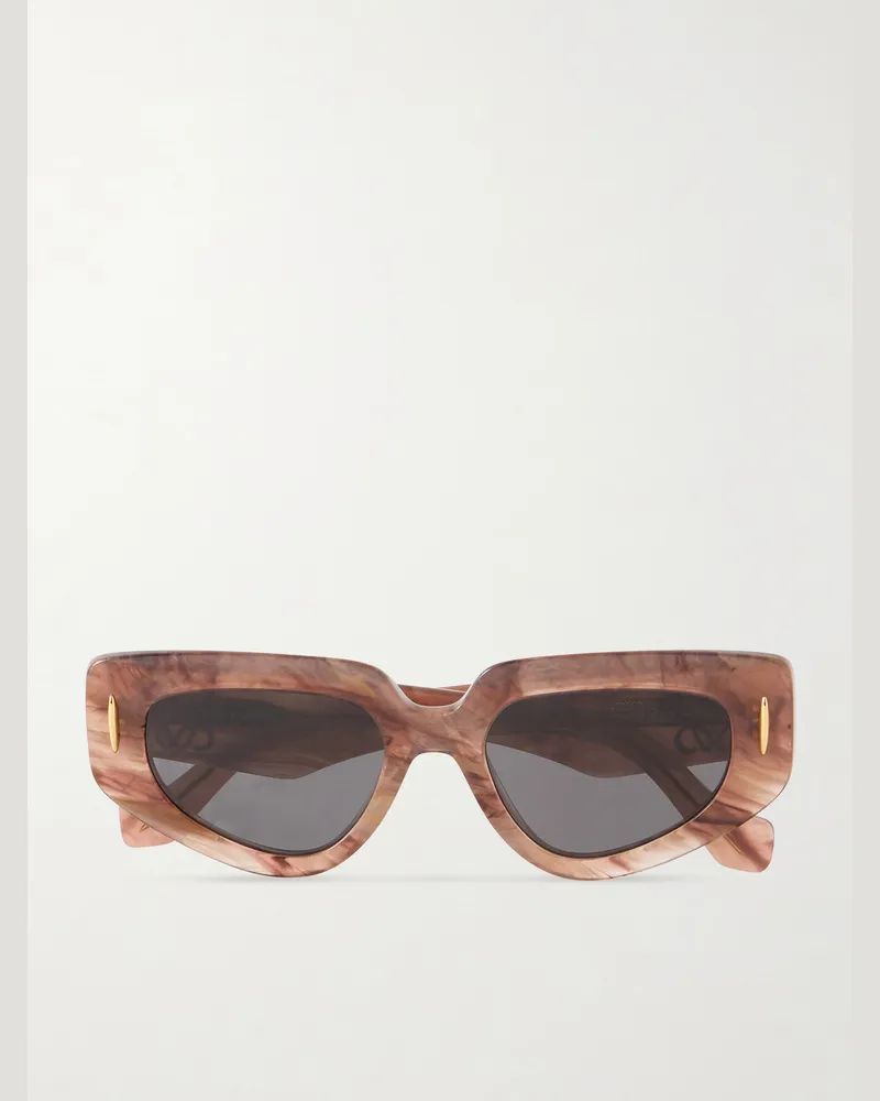 Loewe Anagram Sonnenbrille mit D-Rahmen aus Azetat Braun