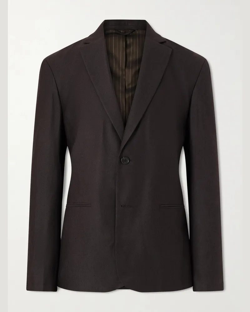 NN 07 Timo 1808 Canvas Blazer Brown