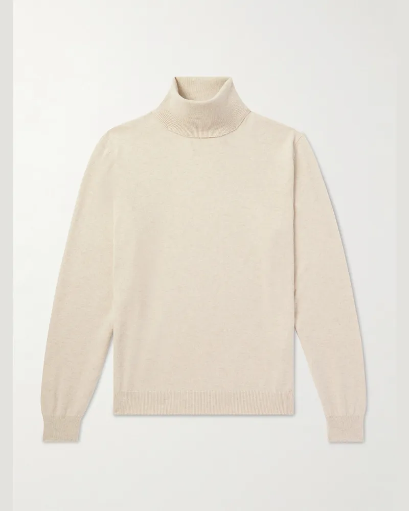 Loro Piana Arona Rollkragenpullover aus Kaschmir Neutral