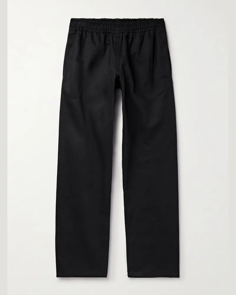 Marni Gerade geschnittene Hose aus Baumwollgabardine Schwarz