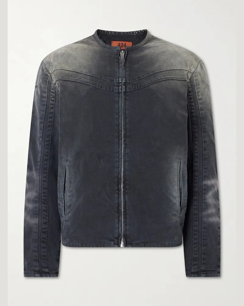 FourTwoFour on Fairfax Tokyo Cotton-Canvas Jacket Black