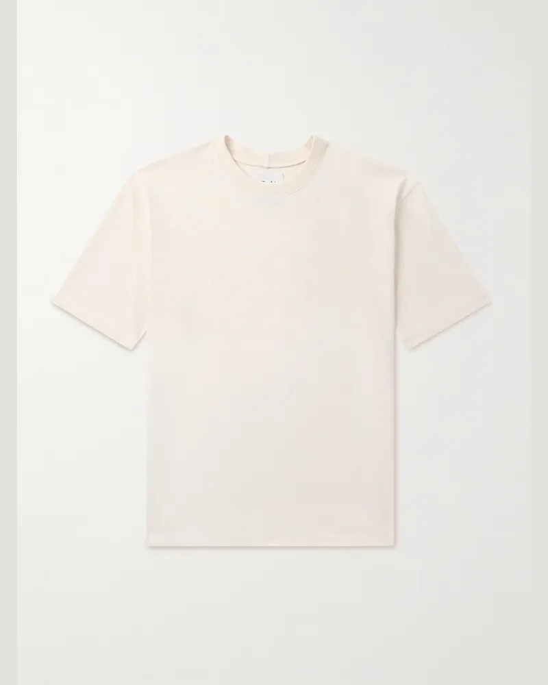 Drake's Hiking Slim-Fit Cotton-Jersey T-Shirt Neutrals