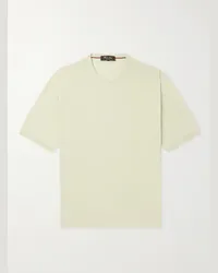 Loro Piana Bay T-Shirt aus Baumwolle Grün