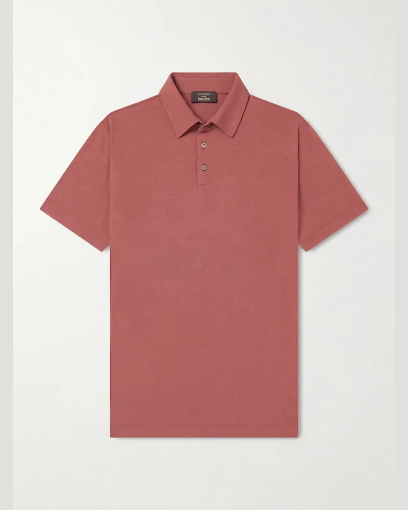 Slowear Organic Cotton Polo Shirt Red