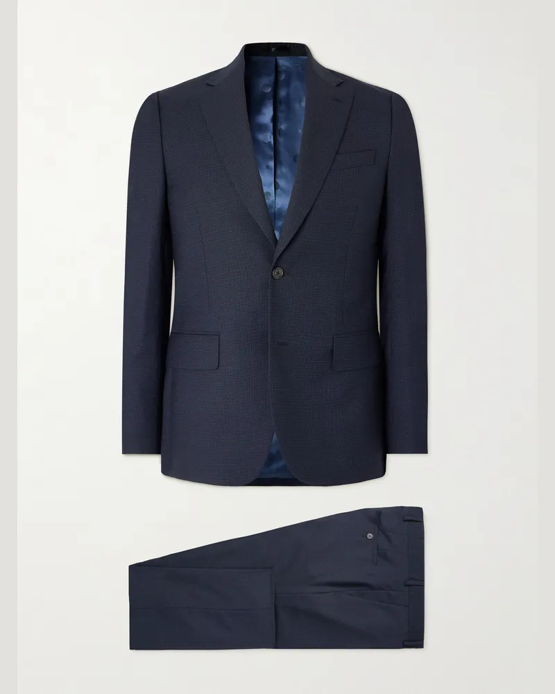 Paul Smith Brierley schmal geschnittener Anzug aus Wolle Blau