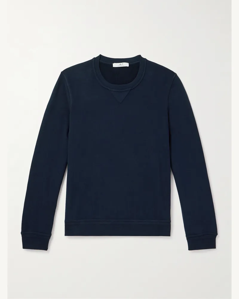 MR P. Sweatshirt aus Baumwoll-Jersey Blau