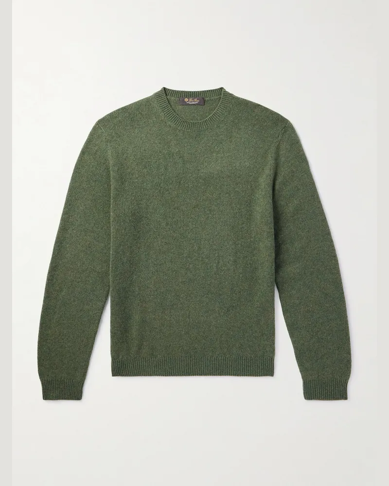 Loro Piana Fobello Pullover aus Kaschmir Grün