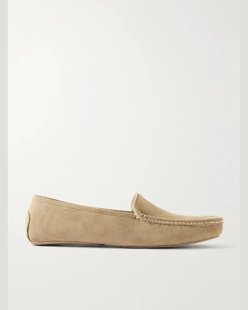 MR P. Suede Slippers Neutrals