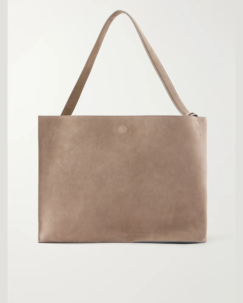 Studio Nicholson The Reflection Suede Tote Brown