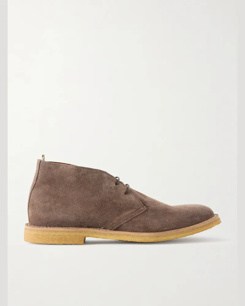 Officine Creative Italia History 003 Suede Desert Boots Brown