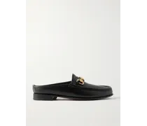 Ischia Slippers aus Leder mit „Horsebit“-Detail