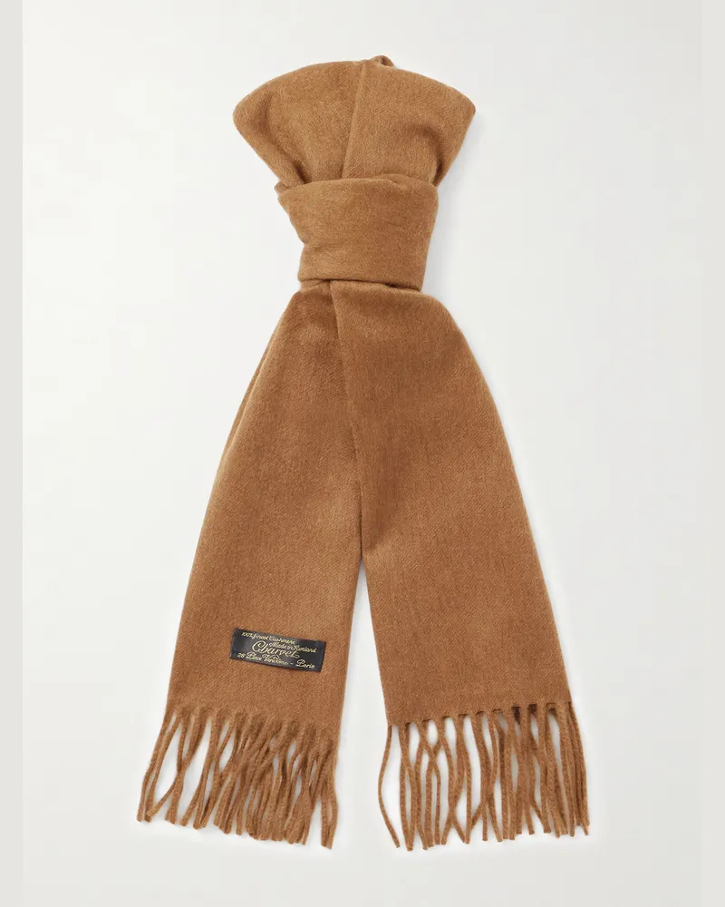 Charvet Cashmere Scarf Neutrals