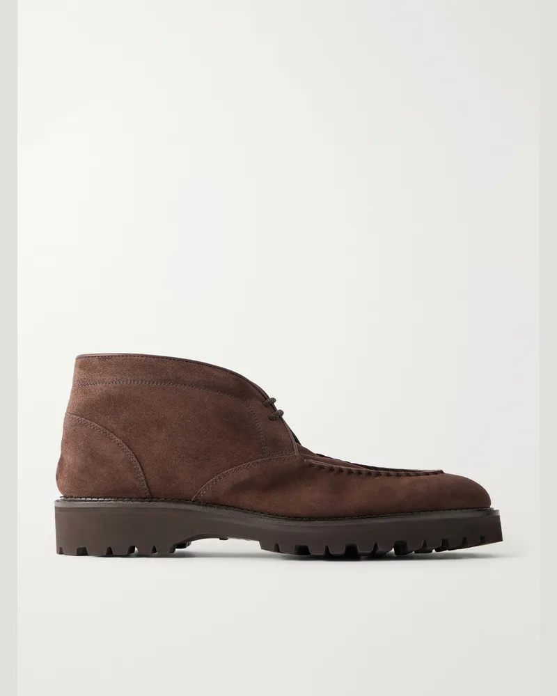 John Lobb Field Chukka Desert Boots Brown