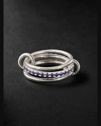 Spinelli Kilcollin Petunia Bleu Ring aus Sterlingsilber mit Saphiren Blau