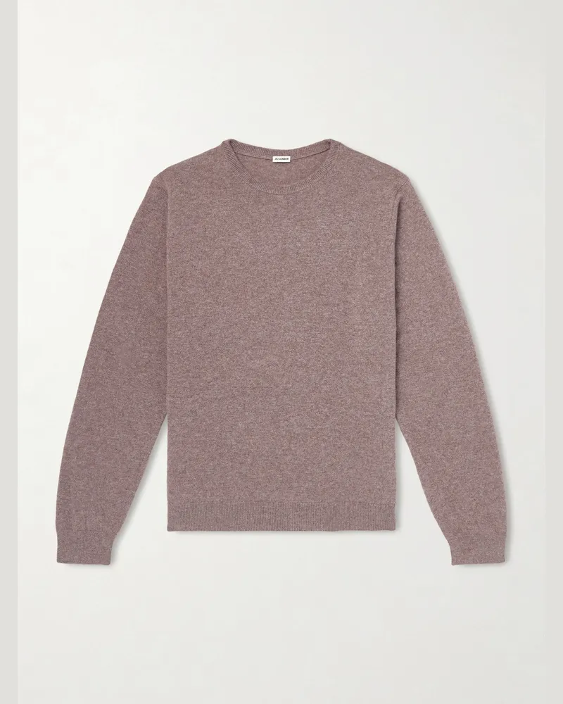Jil Sander Wool and Cashmere-Blend Sweater Brown