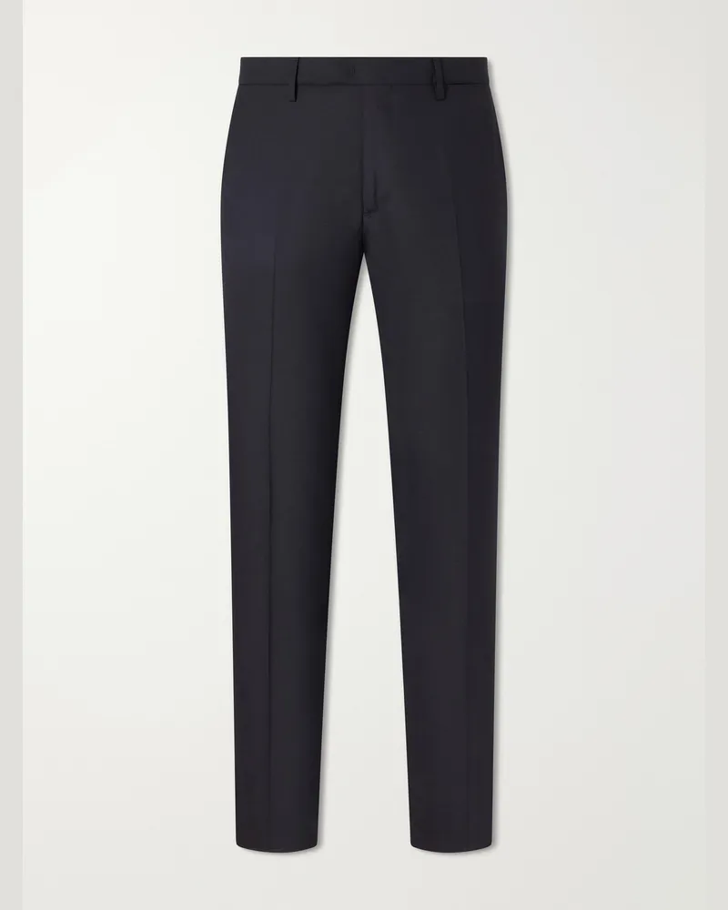 Boglioli Straight-Leg Wool Suit Trousers Black