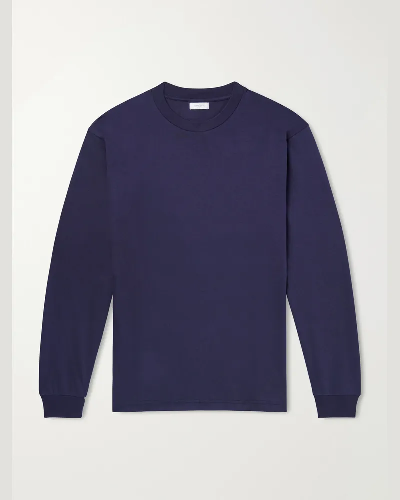 John Elliott + Co Oversized Cotton-Jersey T-Shirt Blue