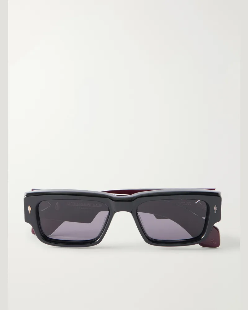 Jacques Marie Mage Engel D-Frame Acetate Sunglasses Black