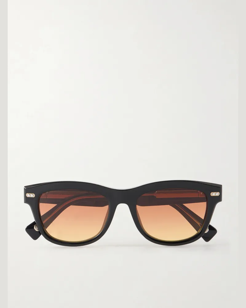 Brunello Cucinelli Sonnenbrille mit D-Rahmen aus Azetat Schwarz