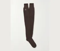 Moncler Logo-Appliquéd Ribbed Cotton Socks