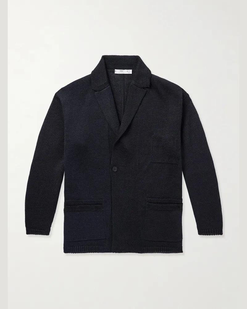 Inis Meáin Linen Cardigan Black