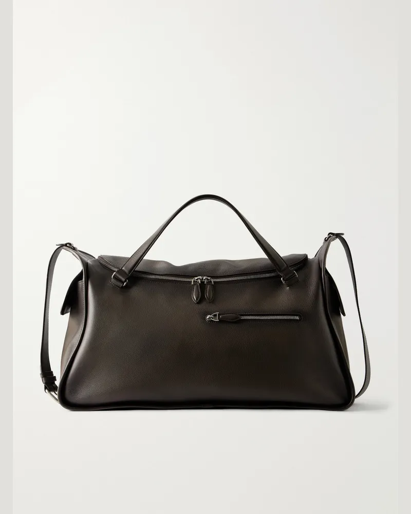 Berluti Periple Full-Grained Leather Weekend Bag Brown