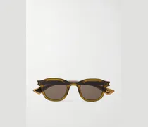 Round-Frame Acetate Sunglasses
