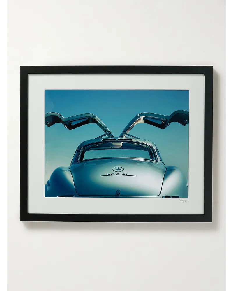 Sonic Editions 1956 Benz 300SL – Gerahmter Fotodruck, 41 x 51 cm Mehrfarbig