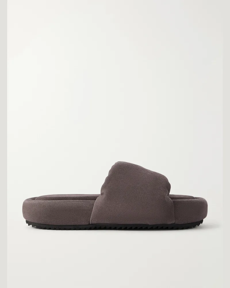 DRKSHDW by Rick Owens Chancla Padded Denim Sandals Red