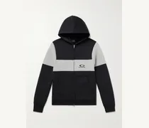Logo-Embroidered Colour-Block Cotton-Jersey Hoodie