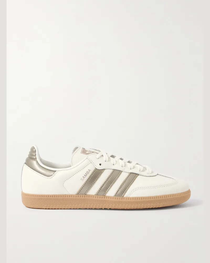 adidas Samba OG Sneakers aus Metallic-Leder Neutral