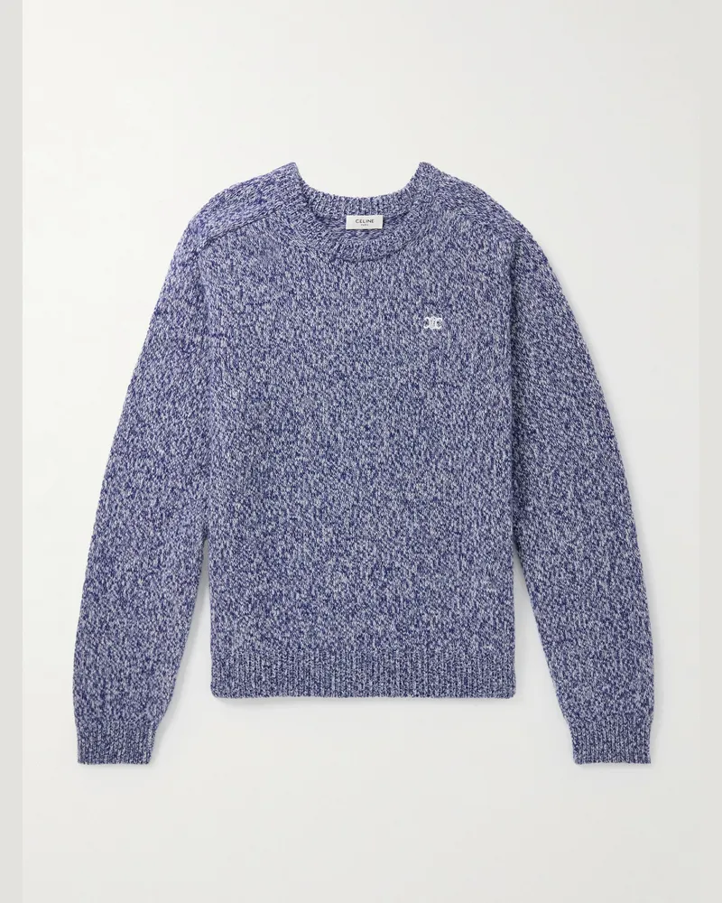 Celine Pullover aus einer Woll-Kaschmirmischung Blau