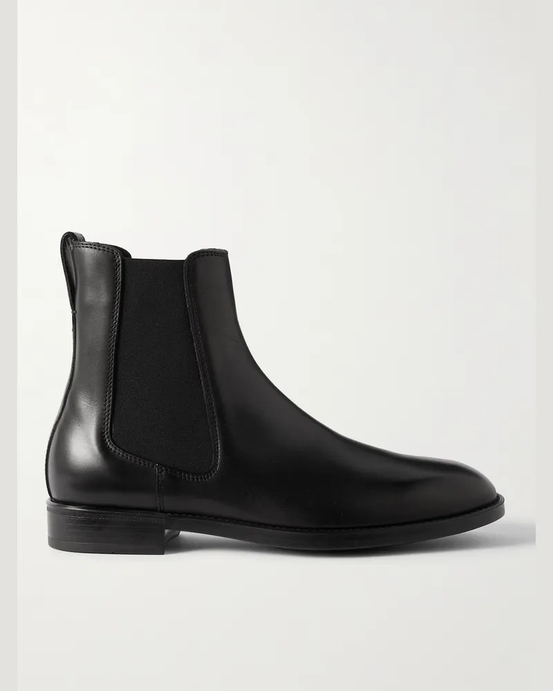 Tom Ford Robert Chelsea Boots aus brüniertem Leder Schwarz