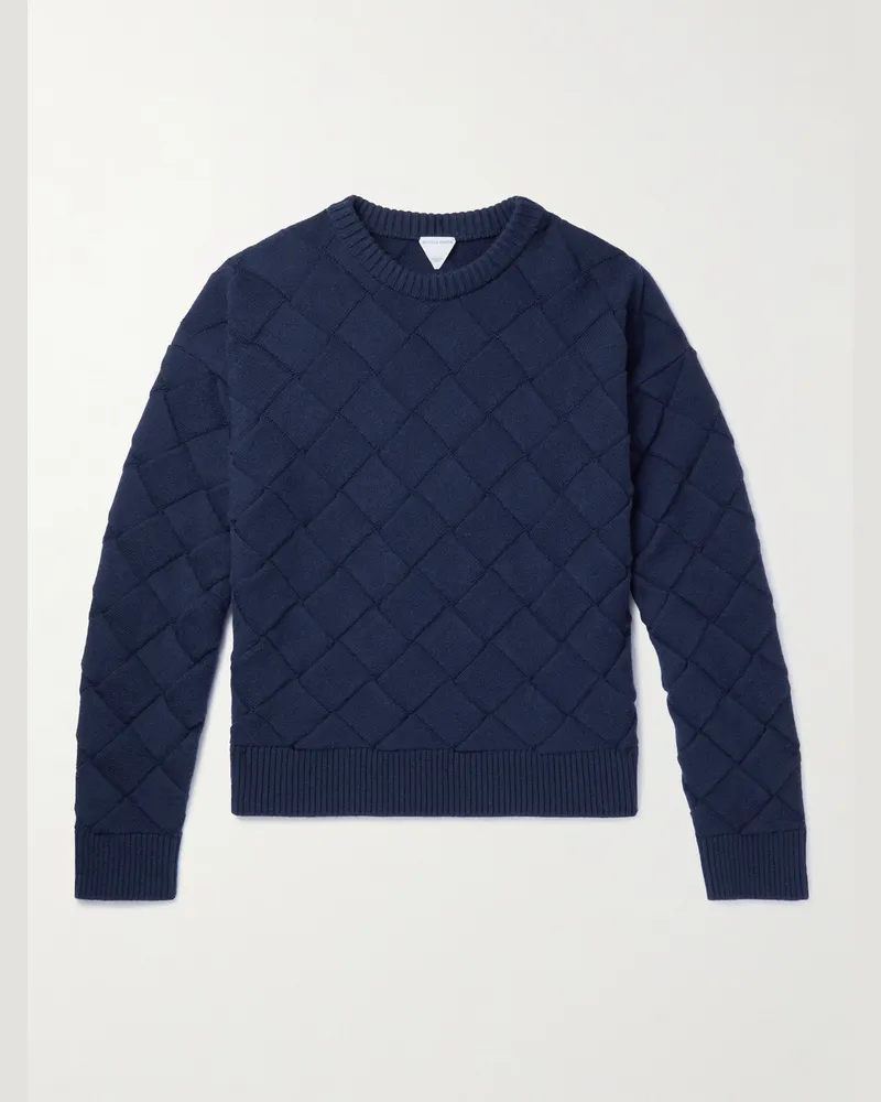 Bottega Veneta Pullover aus einer Wollmischung Blau