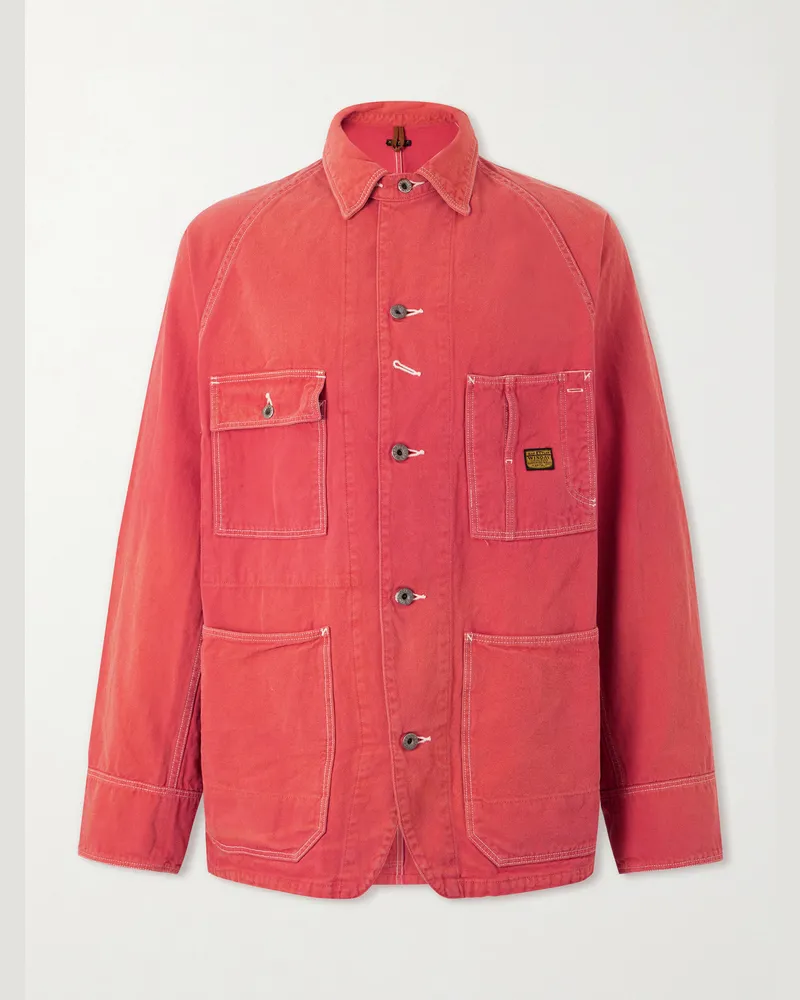 KAPITAL Cactus Cotton-Canvas Jacket Red