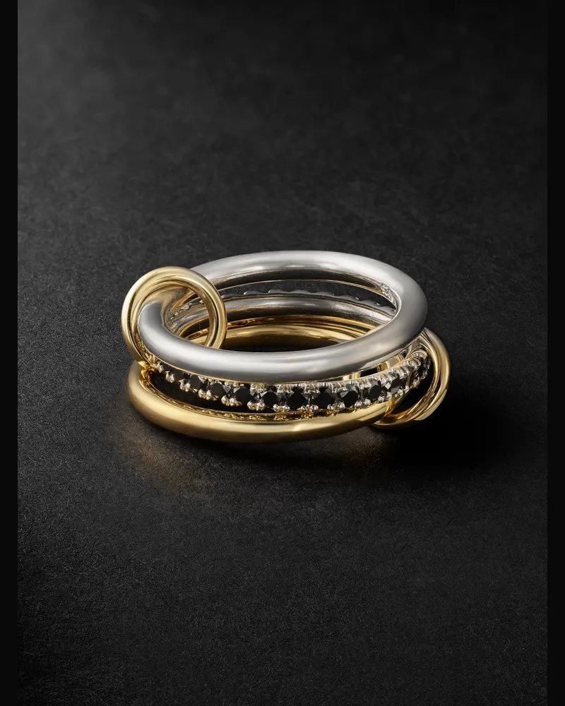 Spinelli Kilcollin Ring aus Gold und Silber mit Diamanten Gold