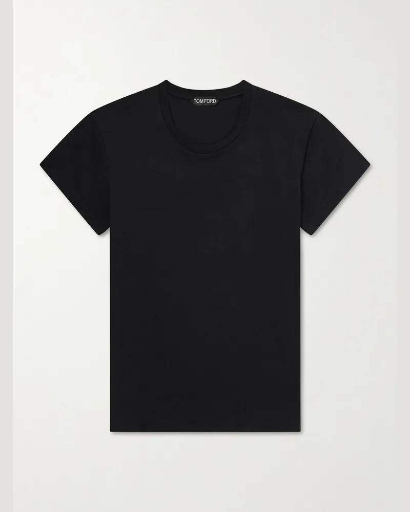 Tom Ford Cotton-Jersey T-Shirt Black