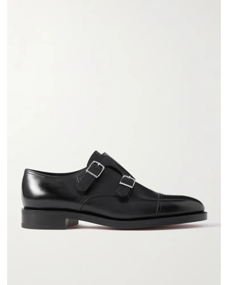 John Lobb William Schuhe aus Leder mit Monkstrap Schwarz