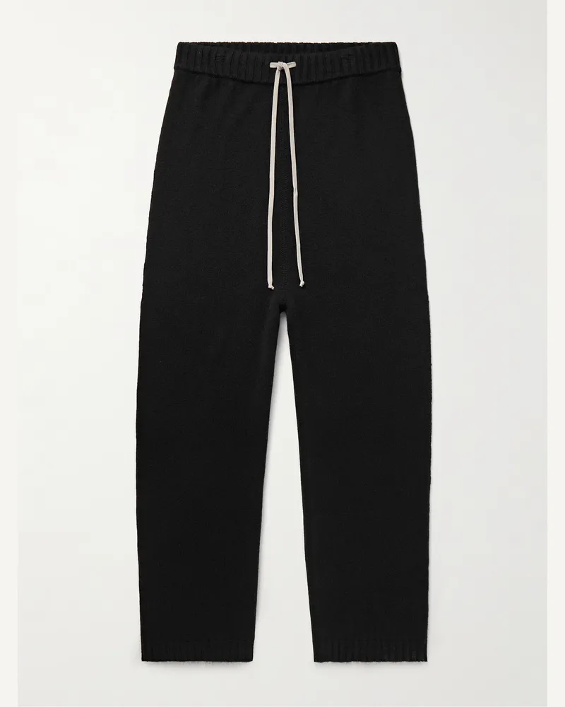 Rick Owens Jogginghose aus Kaschmir Schwarz
