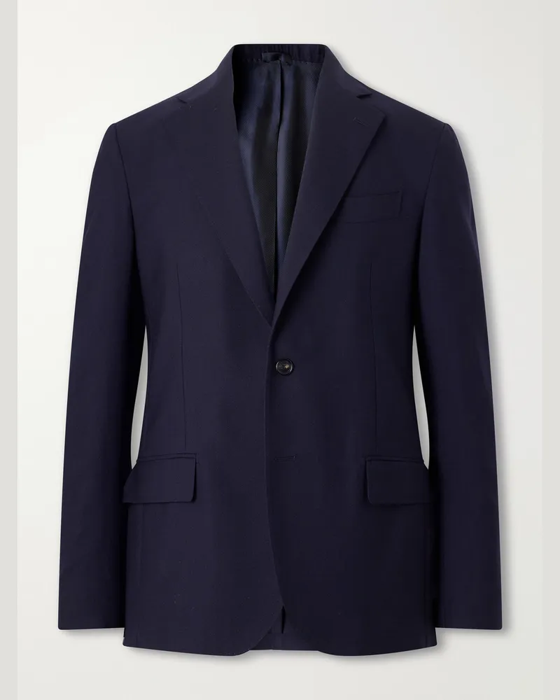 De Petrillo Virgin Wool Suit Jacket Blue