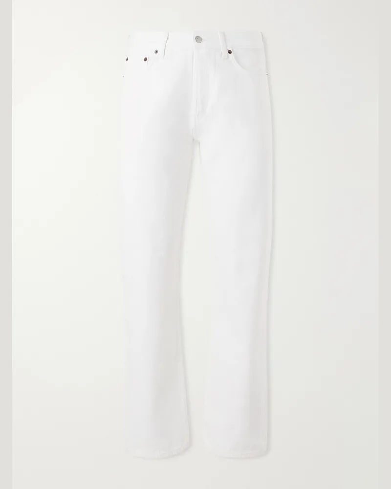 Totême Straight-Leg Jeans White